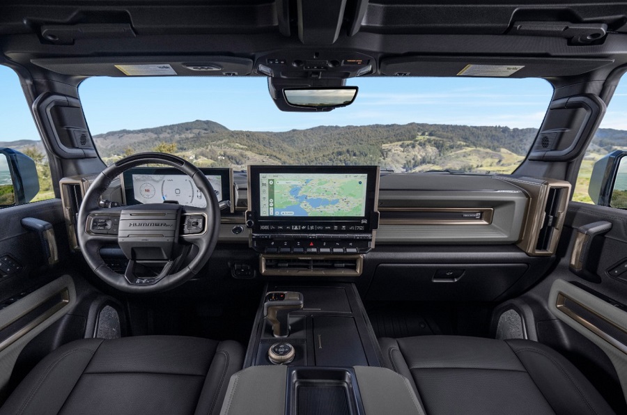 Hummer EV interior.