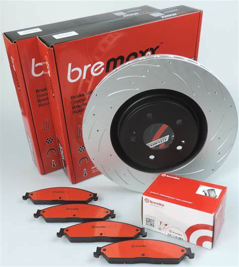 Brembo brake pads and rotors.