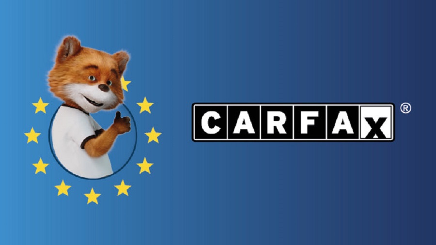 The CARFAX logo and mascot.