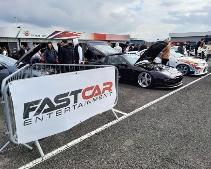 Cars on display at the Fast Car Japfest stand
