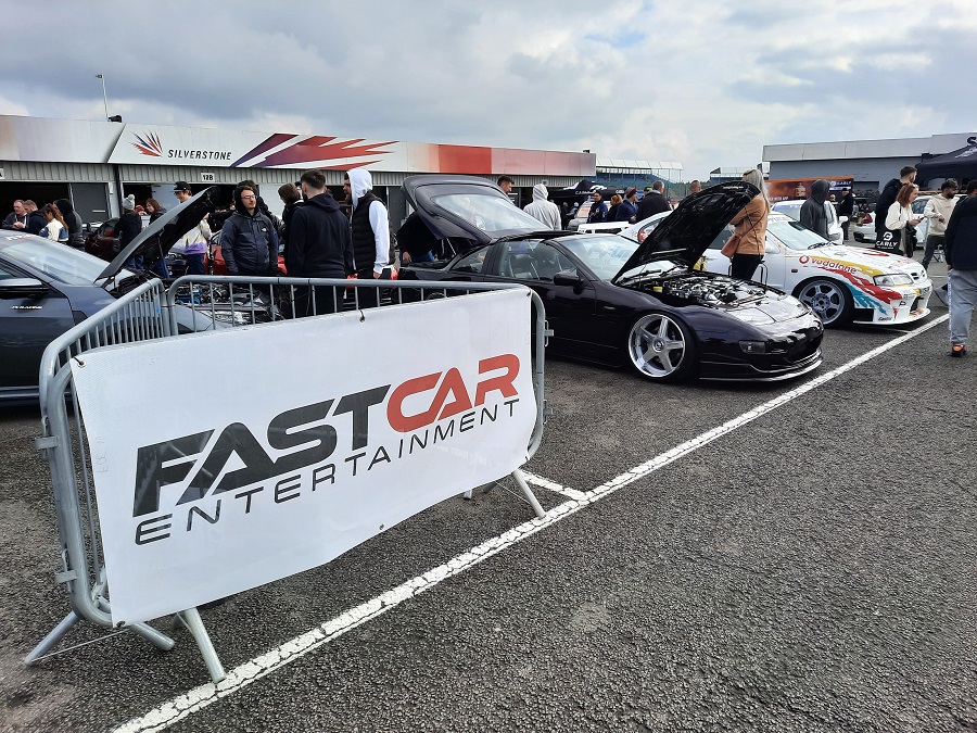 Cars on display at the Fast Car Japfest stand