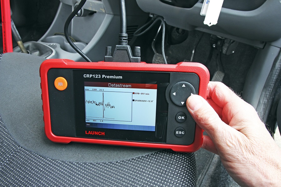 The Launch CRP fault code reader. OBD2 scanners