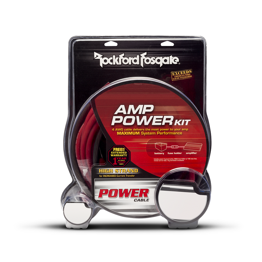 Rockford Fosgate RFK4D wiring kit/