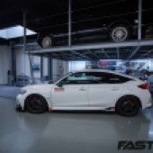side profile shot of Spoon FL5 Civic Type R