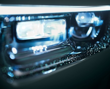 A Rolls Royce Phantom headlight