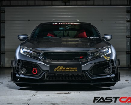 front on shot of J's racing civic type r fk8