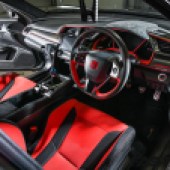 interior of modified honda Civic type r fk8