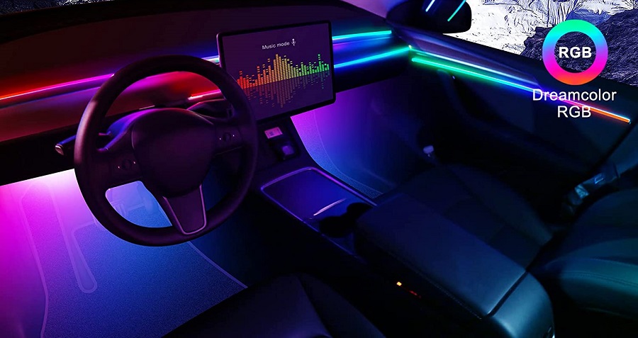 LED car interior wire