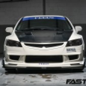 Modified Honda Civic Type R FD2 front on shot