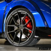 front wheels on modified honda civic type r fk2