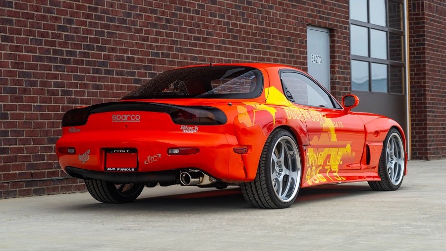 Orange Julius Fast and Furious RX7 rear quarter