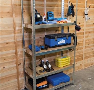 Silverline freestanding shelving