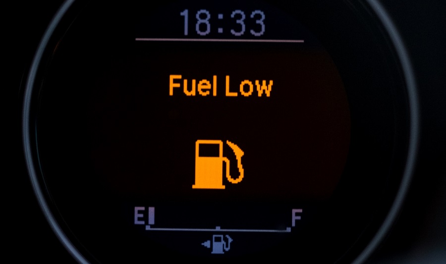 low fuel light