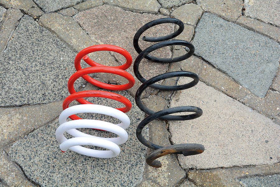 lowering springs compared to factory 