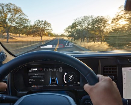 head-up display on a Ford Super Duty