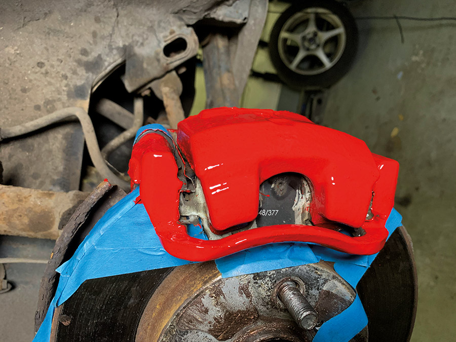 Completed Brake caliper paint
