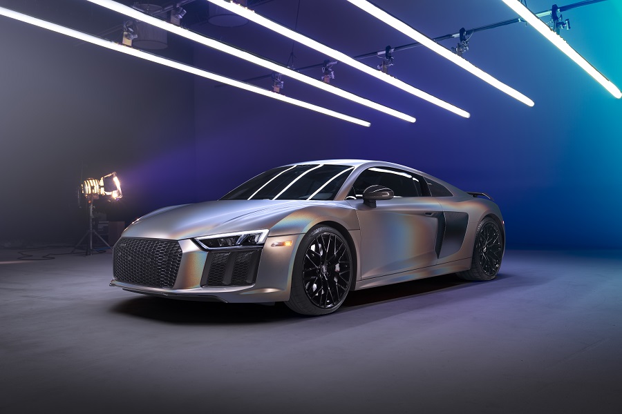 Satin flip wrap Audi R8