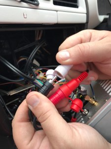 connections behind head unit