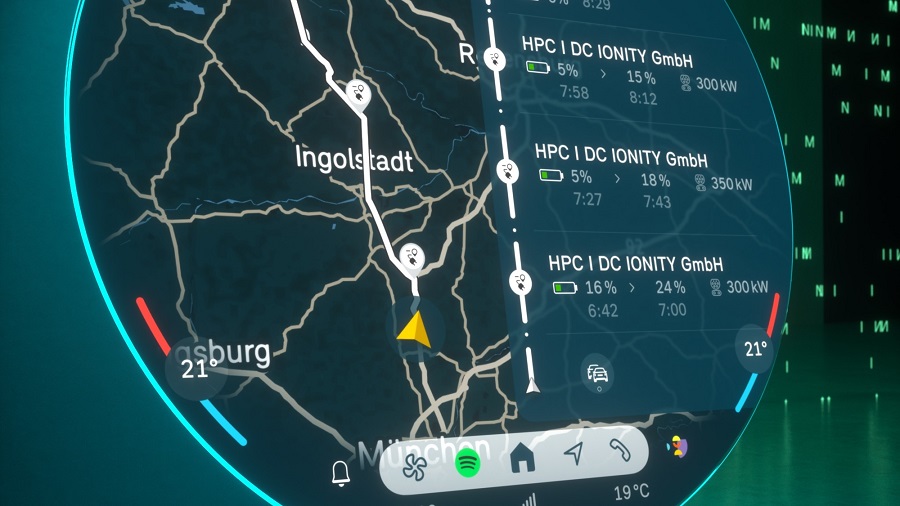 MINI EV navigation