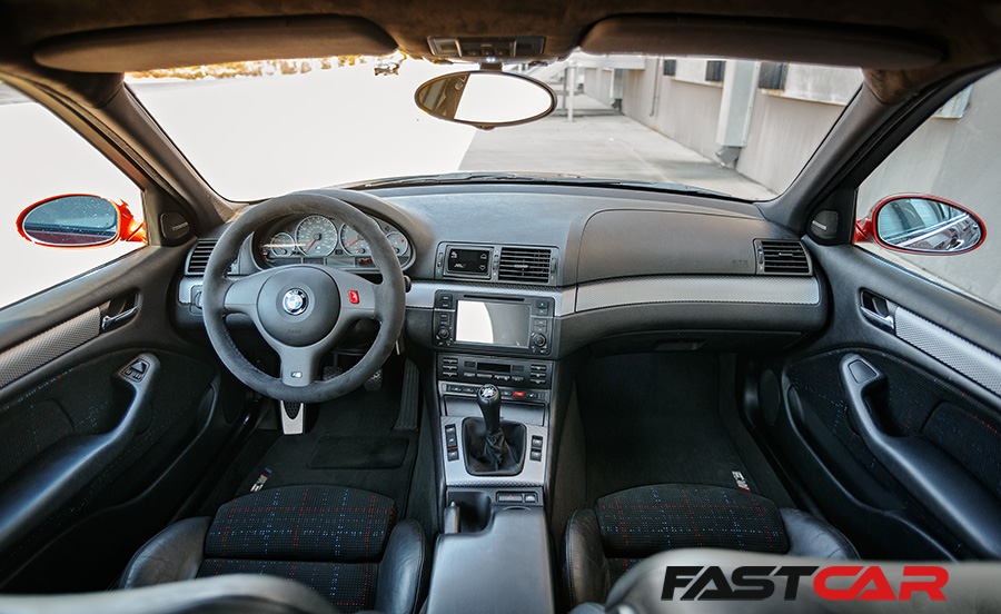 Modified BMW E46 M3 sedan interior 