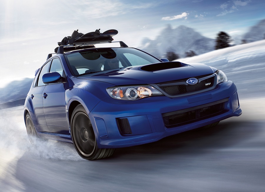 2010 Impreza hatch on snow