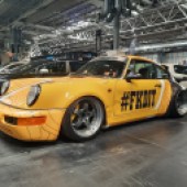 yellow Porsche