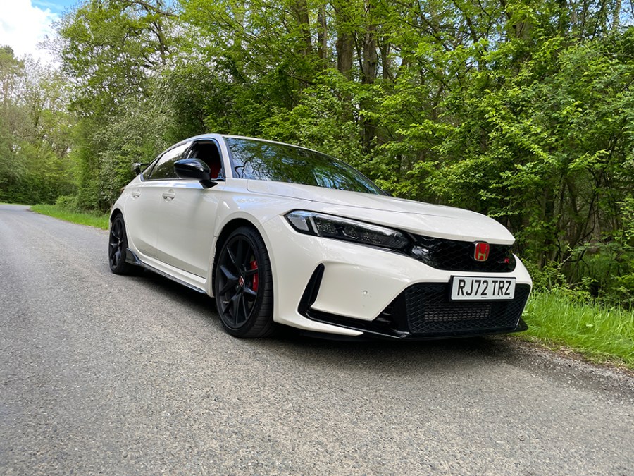 front 3/4 civic type r shot 