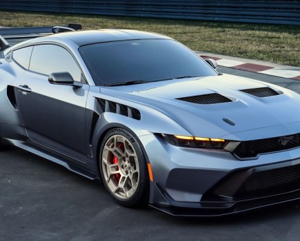 front of Ford Mustang GTD