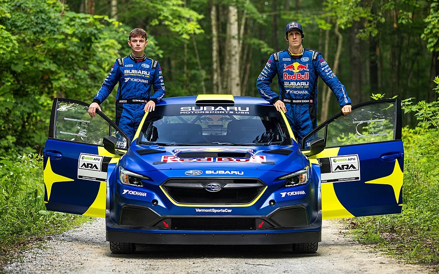 Subaru WRX 2023 rally car crew - Semenuk and Williams