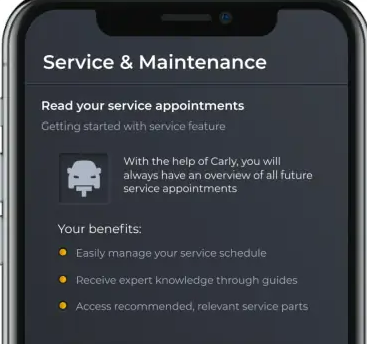 Carly maintenance features