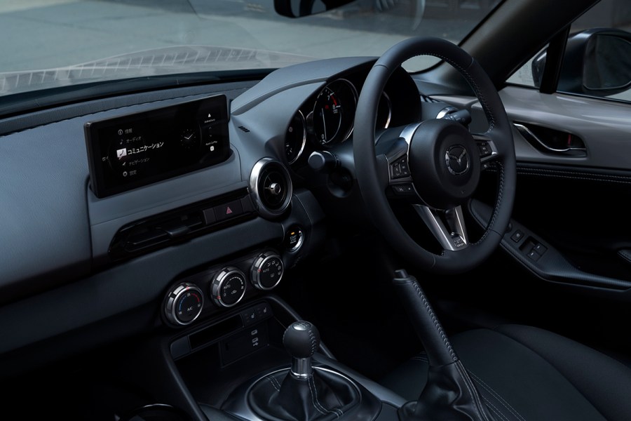 Interior shot of 2024 new Mazda MX-5