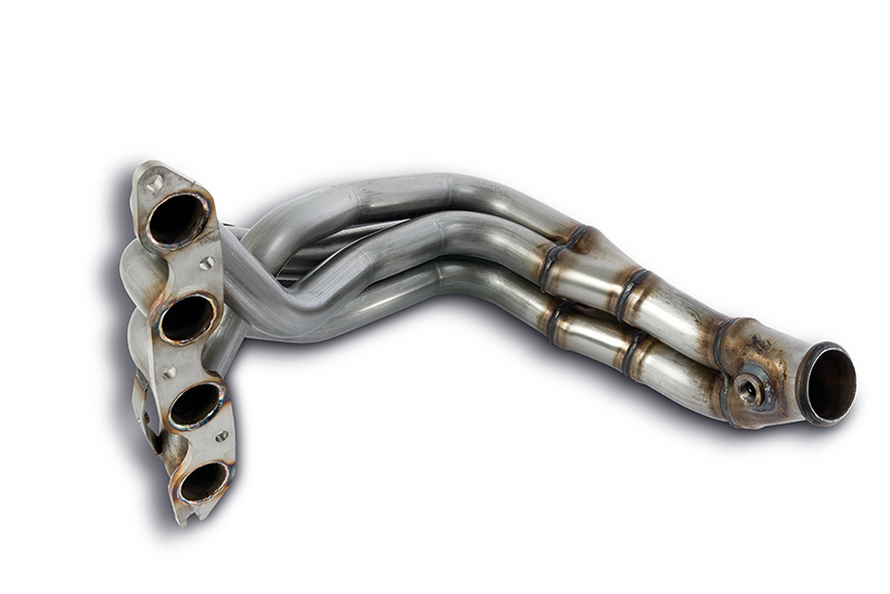 4-2-1 exhaust manifold on its side
