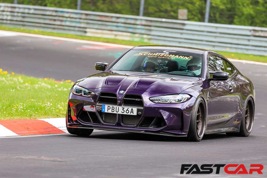 modified bmw m4 g82 on track