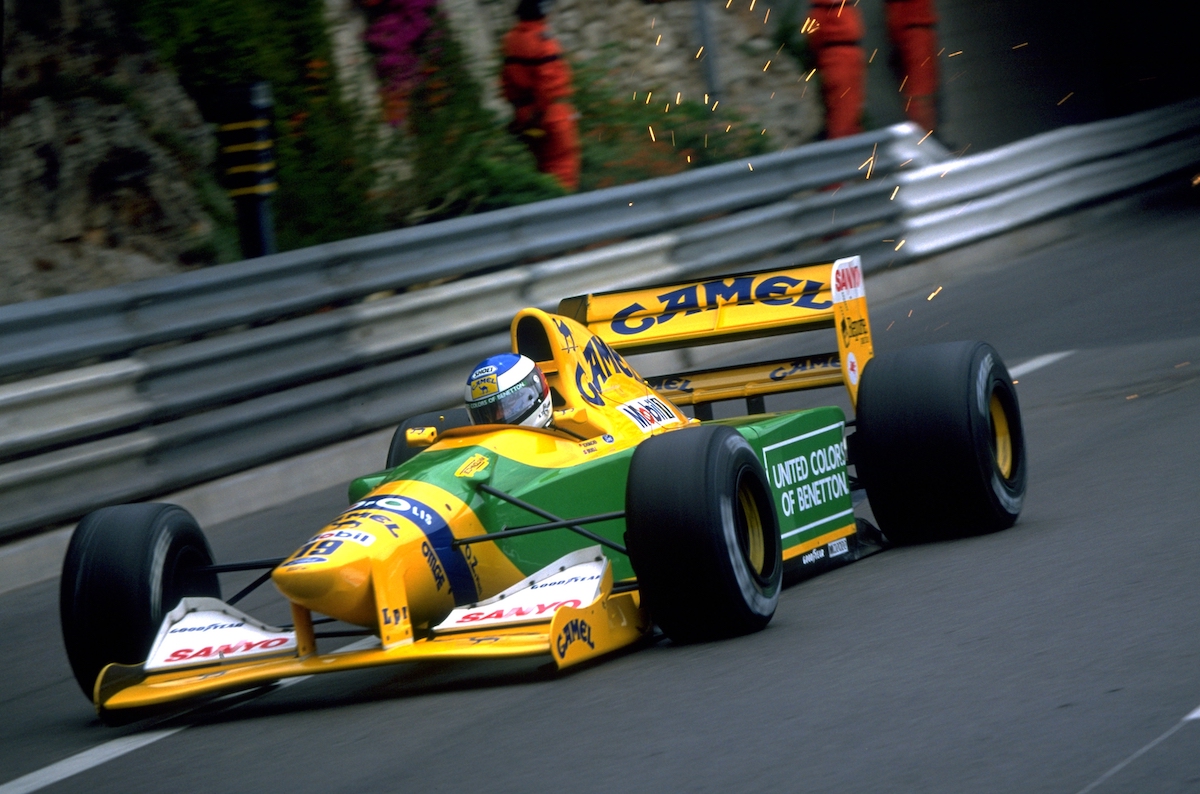 F1 car racing in the 1990s