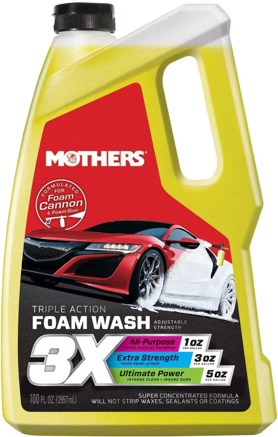 Mothers 05610 3X Triple Action Foam Wash 