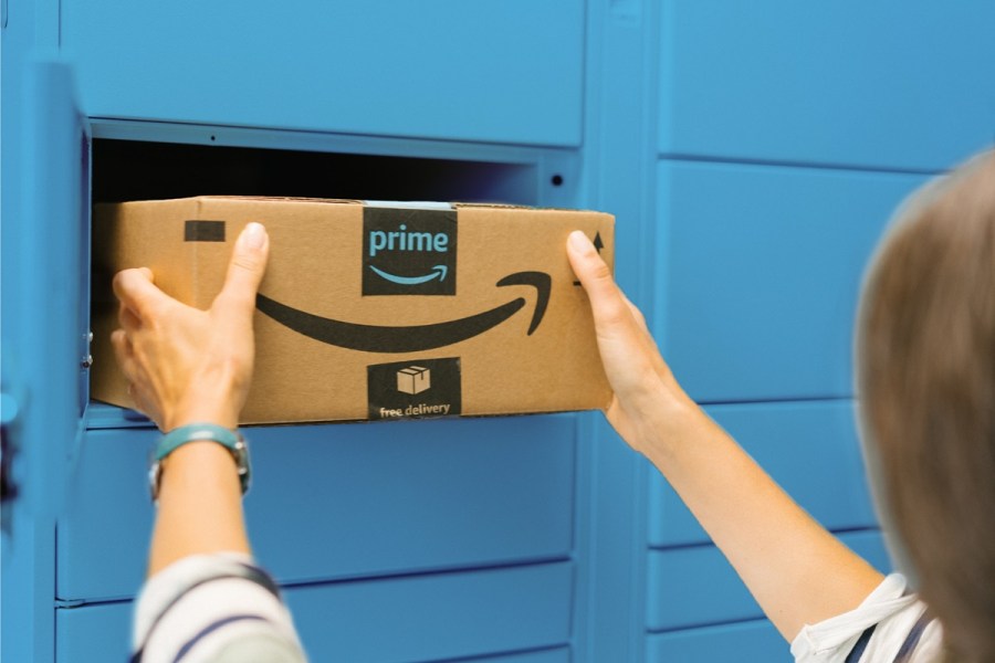 Amazon package in locker