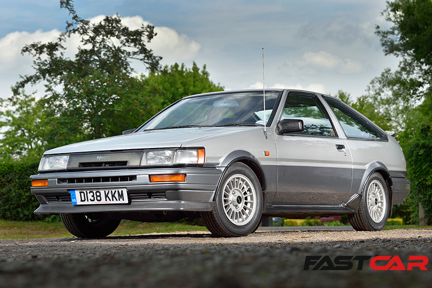 Front image of a Toyota Corolla AE86