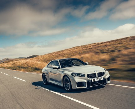 front 3/4 driving shot of BMW M2 G87