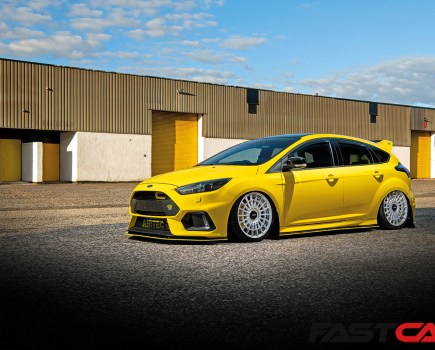 Front 3/4 shot of Modified ford focus rs mk3