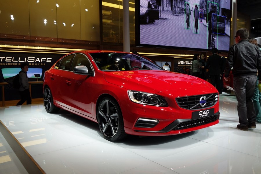 Volvo S60 T6 R-Design at a motor show