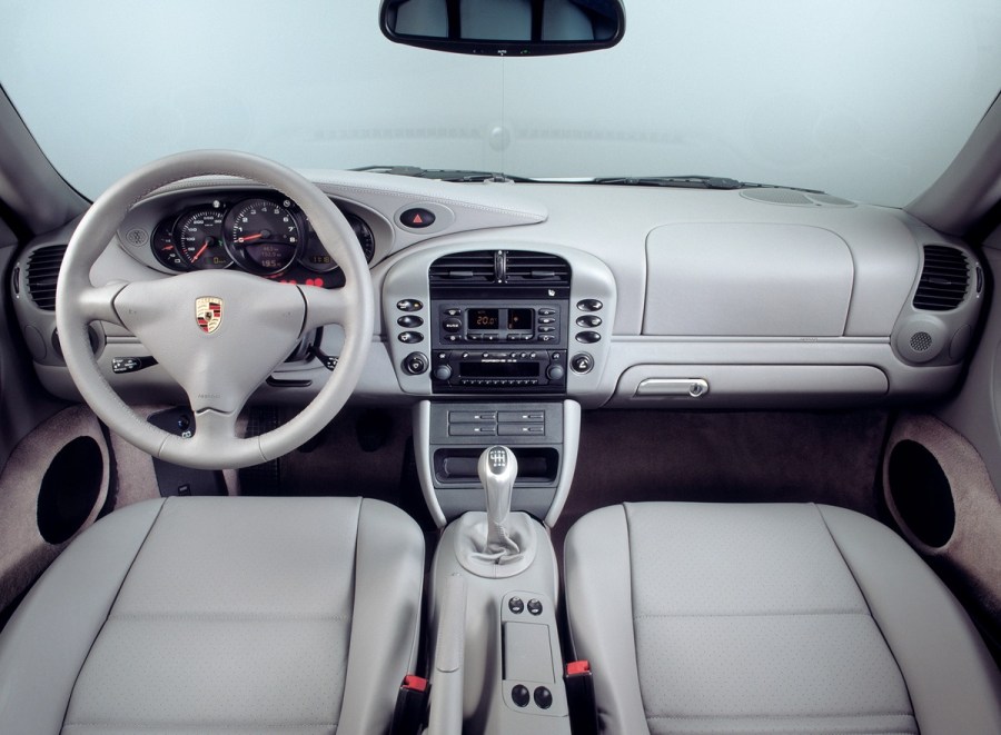interior of a manual-equipped 996