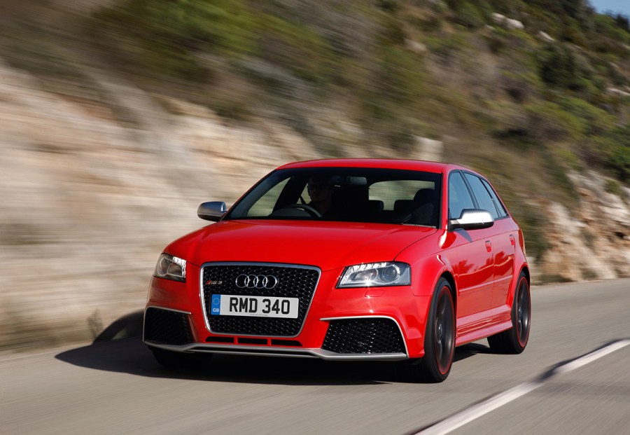 front driving shot of Audi RS3 8P