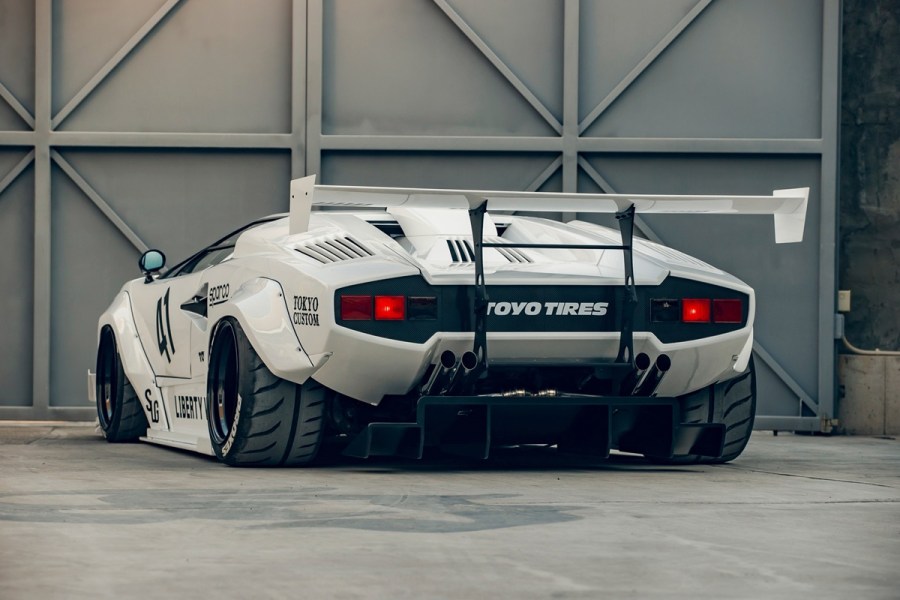 rear of LB Works Countach