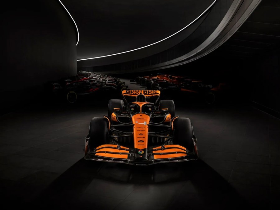 McLaren F1 2024 livery head-on