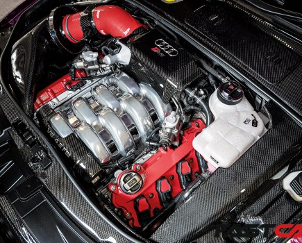 modified Audi RS4 engine