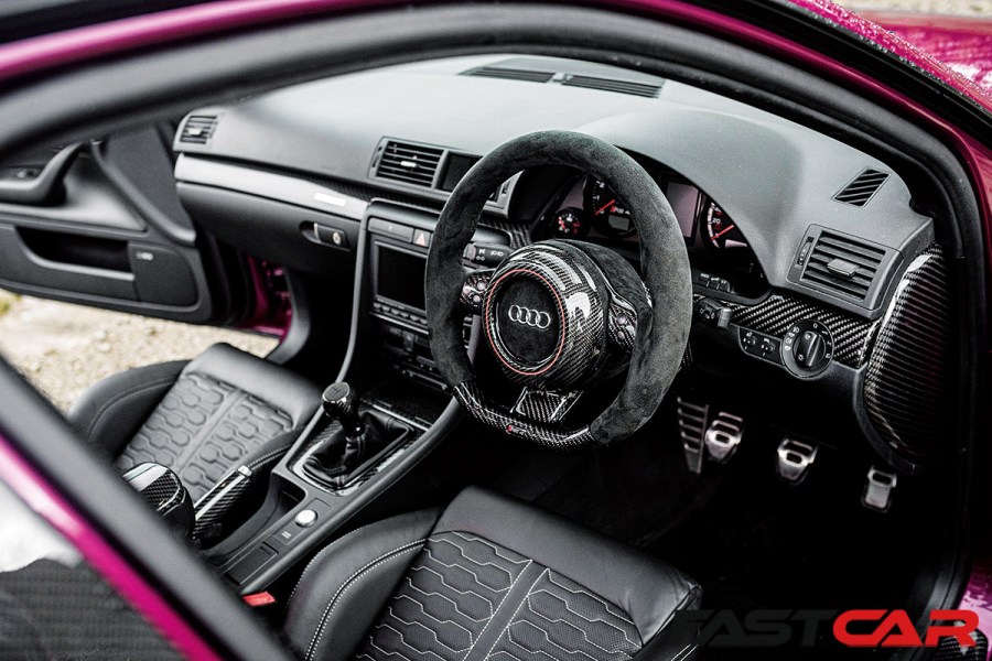 modified Audi RS4 interior 