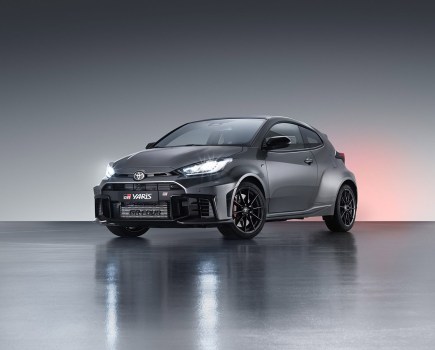 front 3.4 shot of new toyota gr yaris