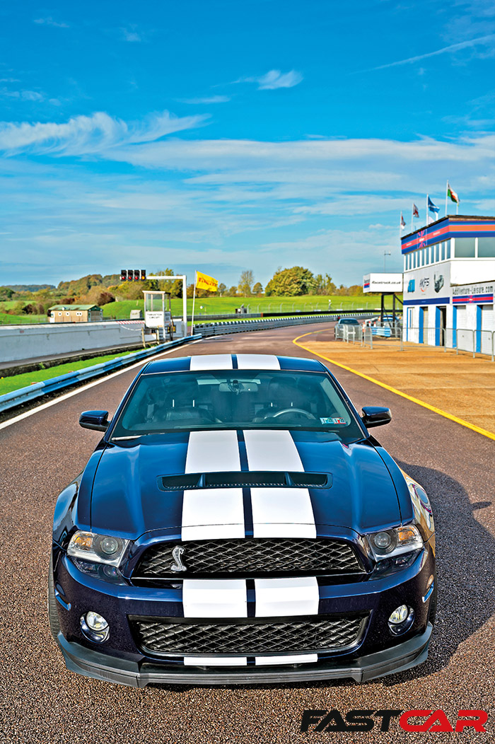 front on shot of shelby gt500 mustang