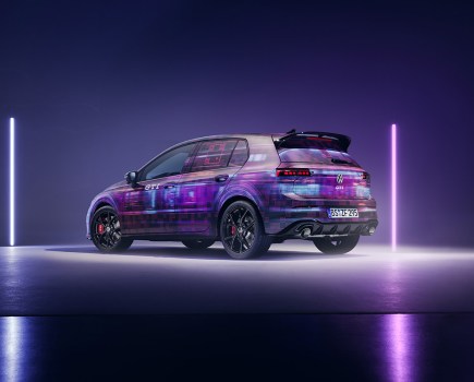 rear 3/4 shot of vw golf gti mk8.5