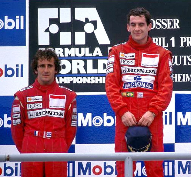 Alain Prost & Ayrton Senna